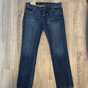 Hollister Dark Blue Straight Jeans